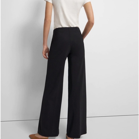 Theory Wide Leg Black Trouser- Size 0 - Picture 3 of 6